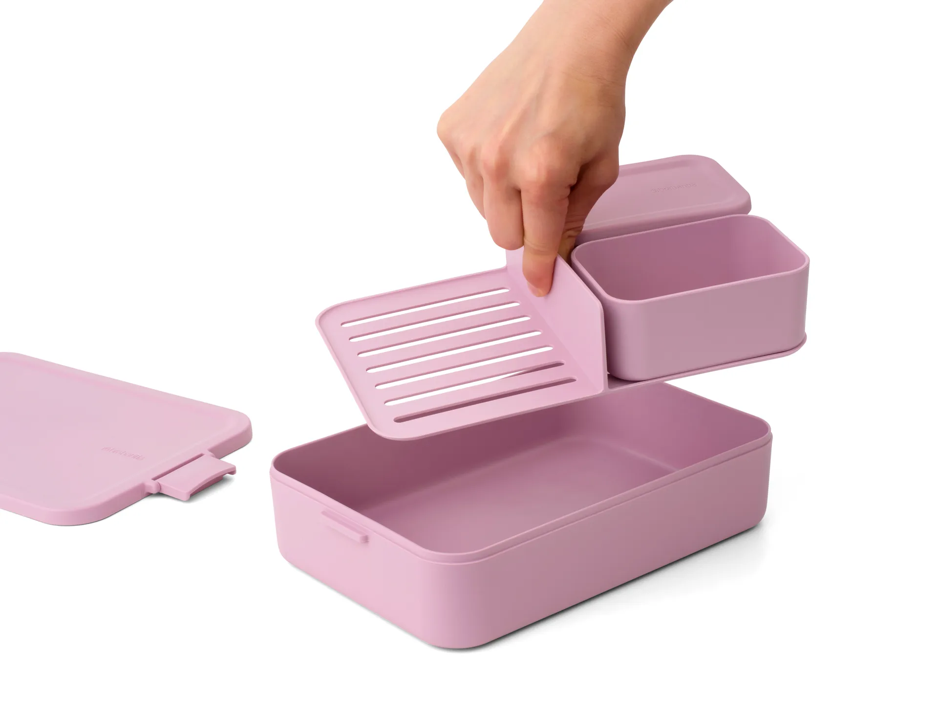 Make & Take 弁当箱 ランチボックス Large 2 L, Lilac Pink Brabantia | ブラバンシア