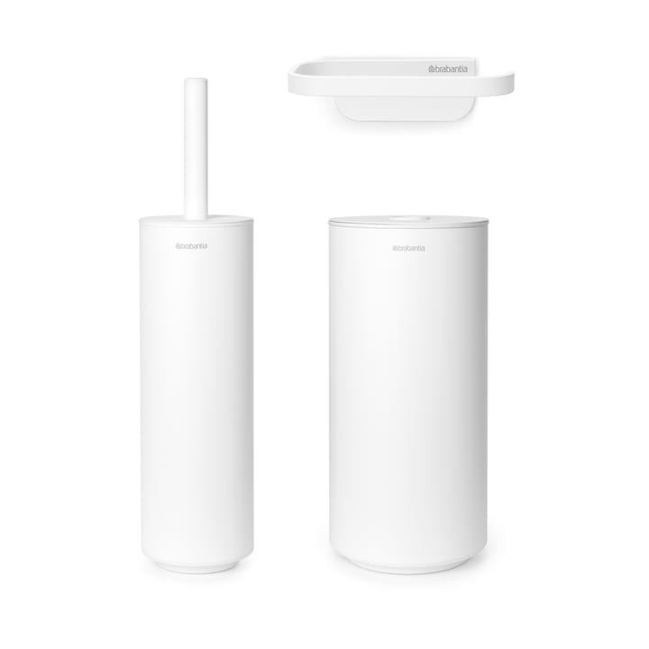 Mindset トイレセット 3ピース - Mineral fresh white - Brabantia | ブ��ラバンシア