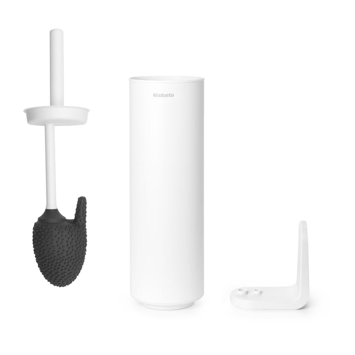MindSet ホルダー付きトイレブラシ, Mineral Fresh White, silicone Brabantia | ブラバンシア