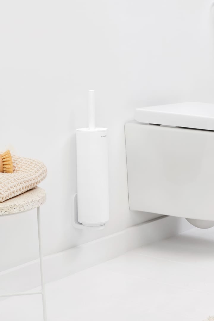 MindSet ホルダー付きトイレブラシ, Mineral Fresh White, silicone Brabantia | ブラバンシア