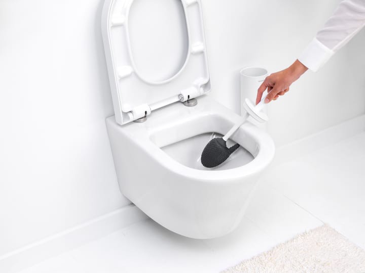 MindSet ホルダー付きトイレブラシ, Mineral Fresh White, silicone Brabantia | ブラバンシア
