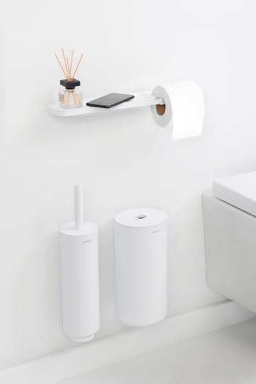 MindSet シェルフ付きトイレットペーパーホルダー - Mineral Fresh White - Brabantia | ブラバンシア
