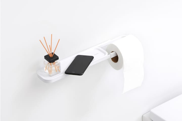 MindSet シェルフ付きトイレットペーパーホルダー, Mineral Fresh White Brabantia | ブラバンシア