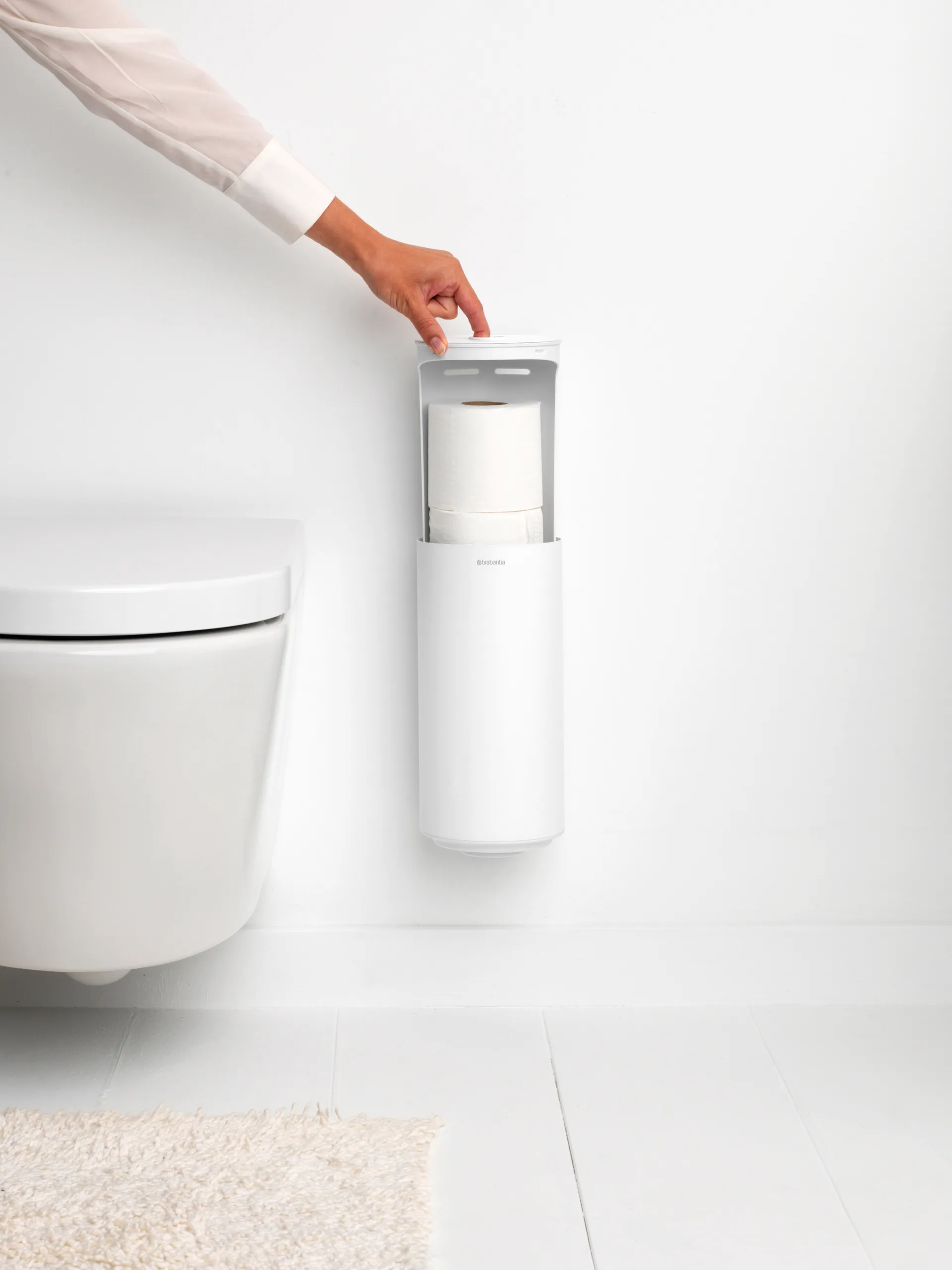 MindSet トイレットペーパーホルダー, Mineral Fresh White Brabantia | ブラバンシア