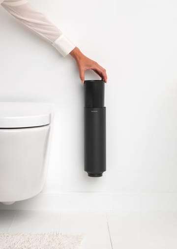 MindSet ホルダー付きトイレブラシ - Mineral Infinite Grey, silicone - Brabantia | ブラバンシア