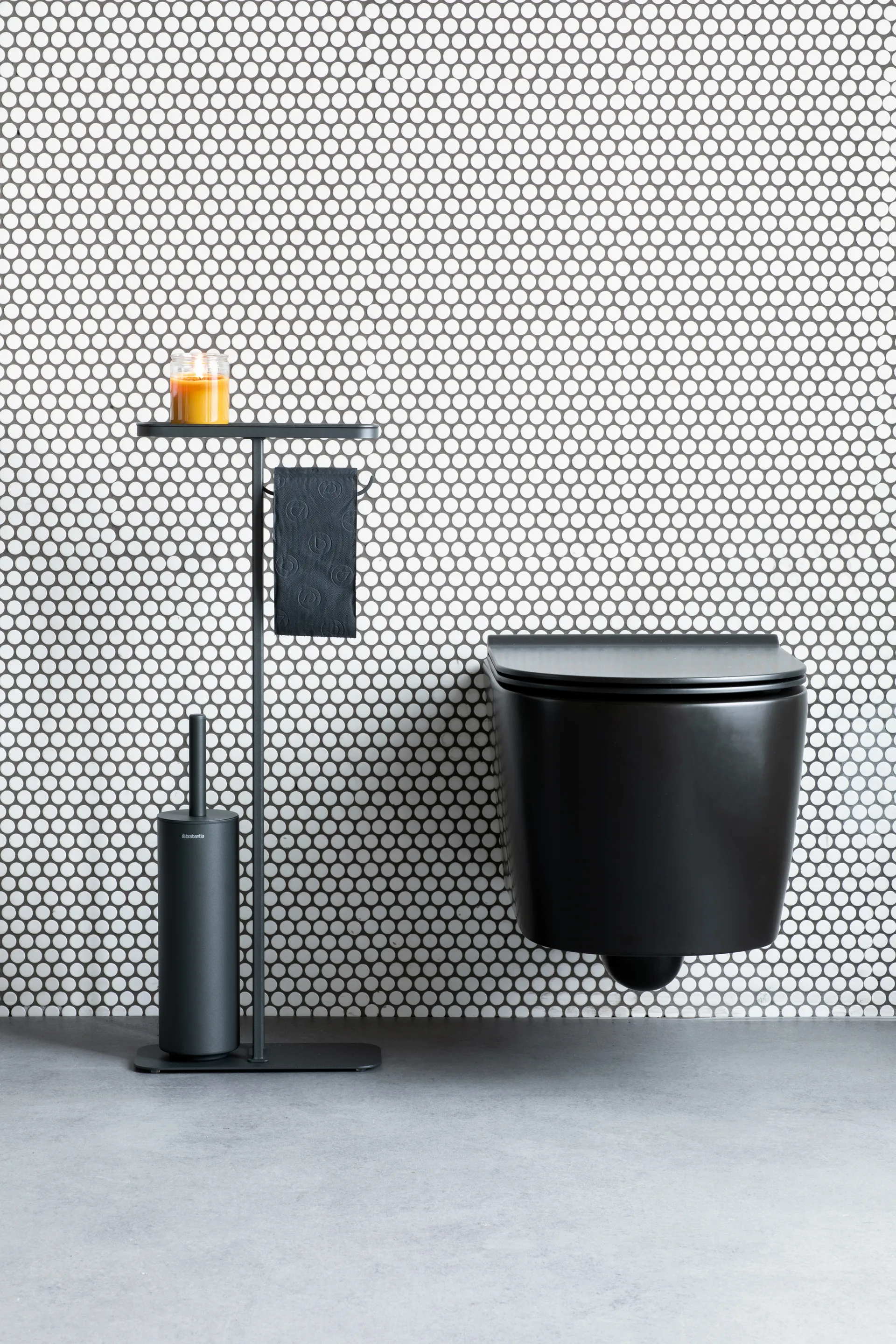 MindSet トイレアクセサリーセット, Mineral Infinite Grey, silicone Brabantia | ブラバンシア