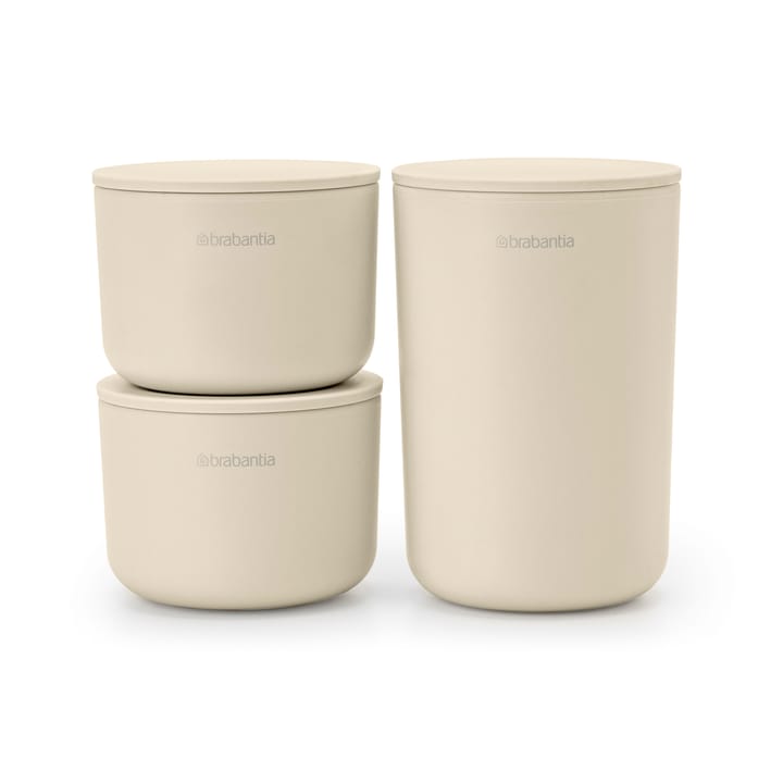 ReNew 収納ジャー 3パック - Soft Beige - Brabantia | ブラバンシア