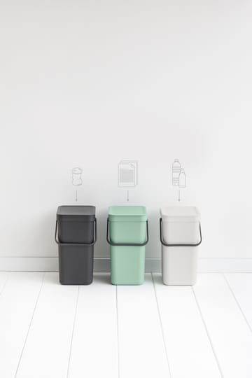 Sort & Go ウェイストビン 12 l. - Jade green - Brabantia | ブラバンシア