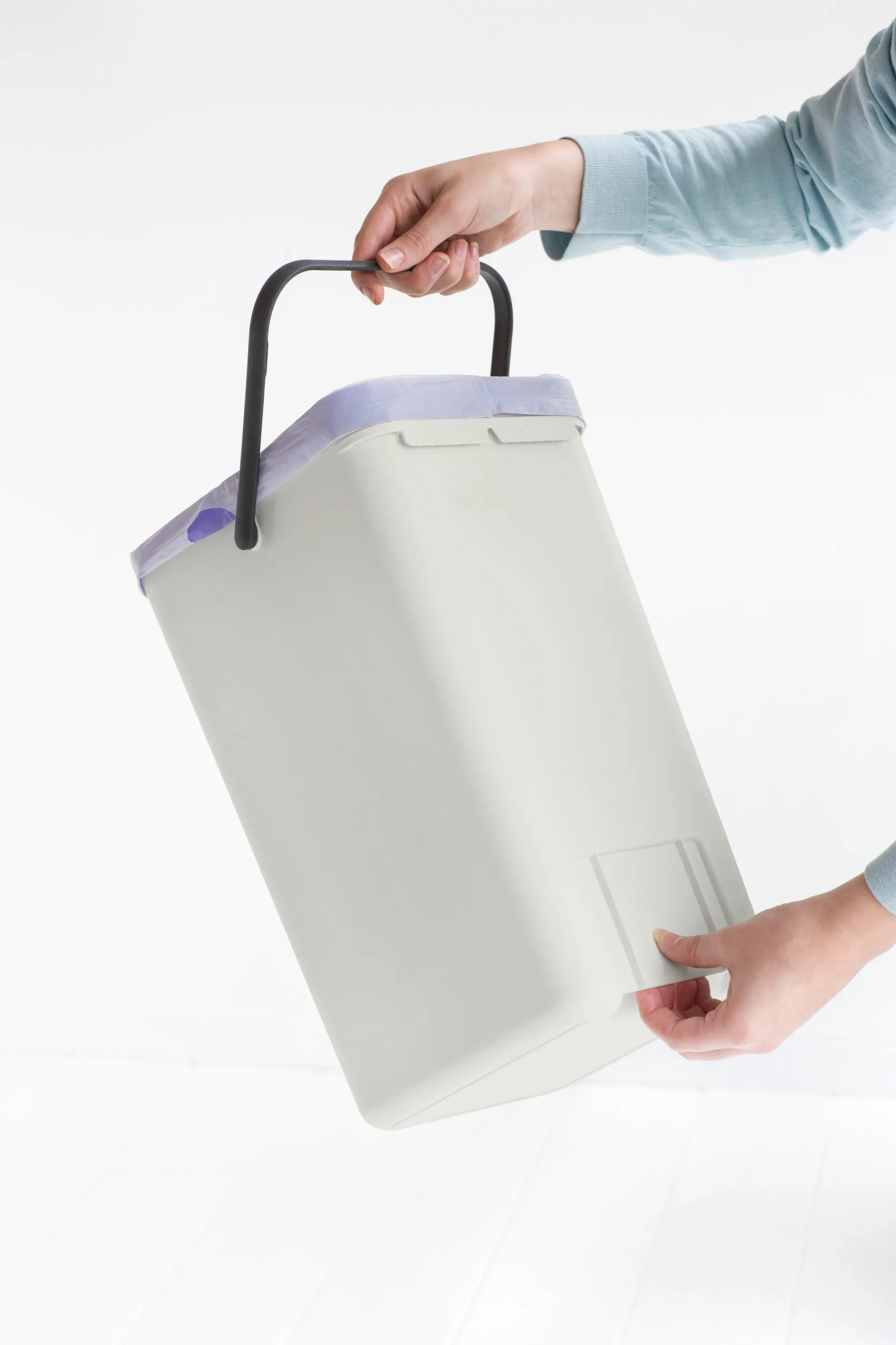 Sort & Go ウェイストビン 12 l., Light grey Brabantia | ブラバンシア