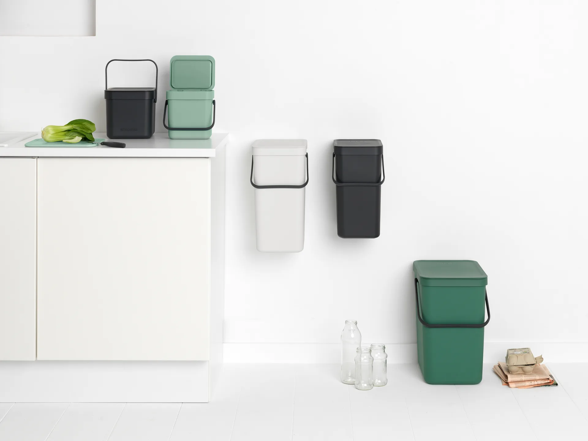 Sort & Go ウェイストビン 3 L, Jade green Brabantia | ブラバンシア