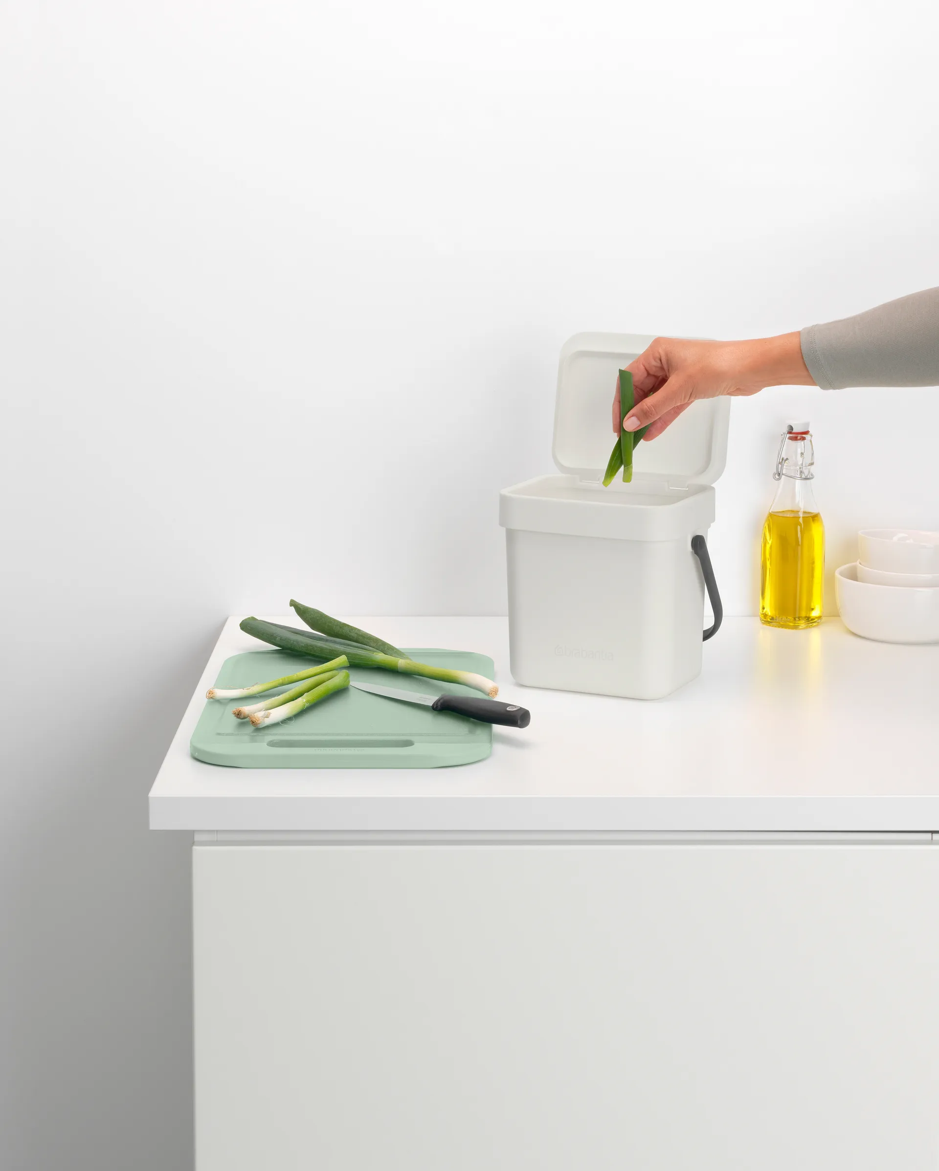 Sort & Go ウェイストビン 3 L, Light grey Brabantia | ブラバンシア