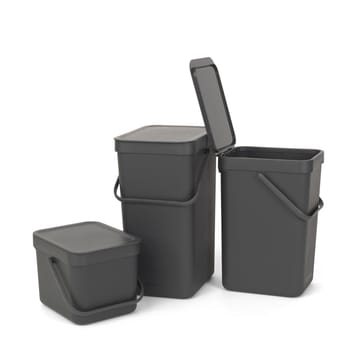 Sort & Go ウェイストビン 6 l. - grey - Brabantia | ブラバンシア
