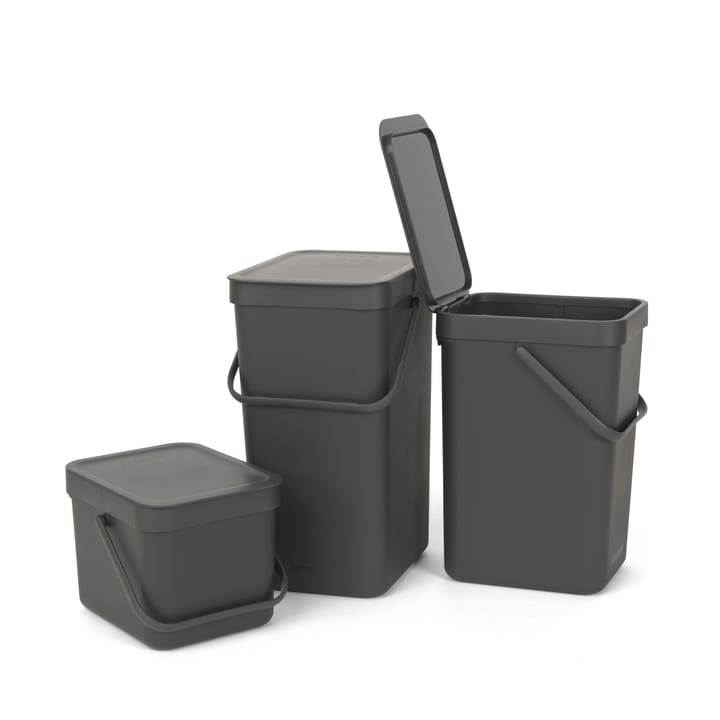 Sort & Go ウェイストビン 6 l., grey Brabantia | ブラバンシア