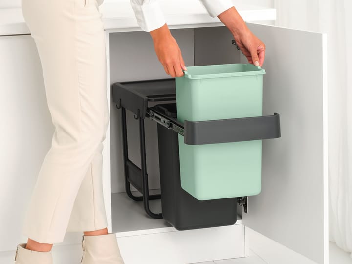 Sort&Go ビルトインゴミ箱 2x15 L - Dark grey - Brabantia | ブラバンシア