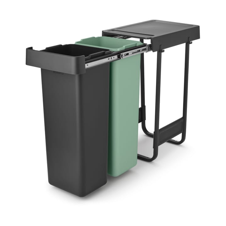 Sort&Go ビルトインゴミ箱 2x30 L, Dark grey Brabantia | ブラバンシア