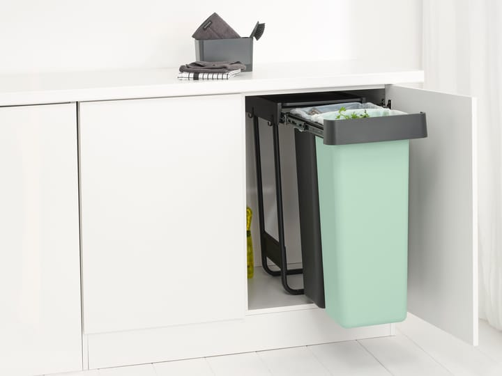 Sort&Go ビルトインゴミ箱 2x30 L, Dark grey Brabantia | ブラバンシア