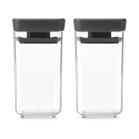 TASTY+ スタッカブル 保存容器 2個セット 0.15 L - Dark grey - Brabantia | ブラバンシア
