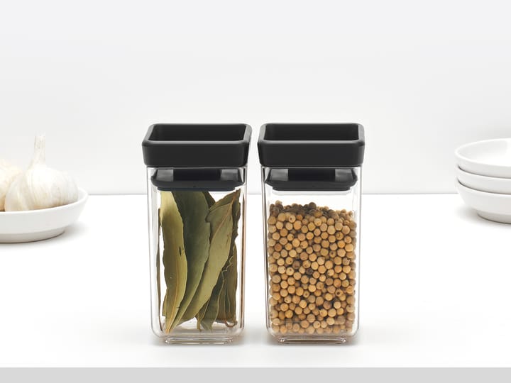 TASTY+ スタッカブル 保存容器 2個セット 0.15 L, Dark grey Brabantia | ブラバンシア