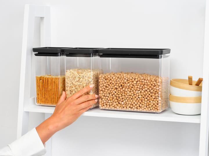 TASTY+ スタッカブル 保存容器 3 個セット 2x1.6 L+3.5L, Dark grey Brabantia | ブラバンシア