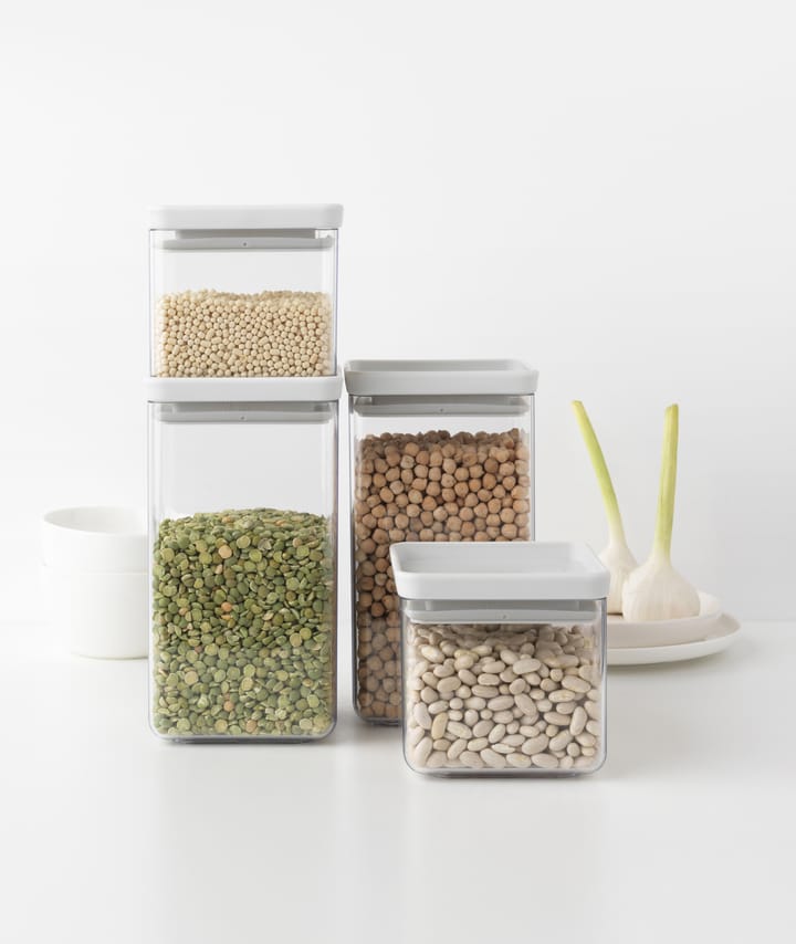 TASTY+ square 収納ジャーセット, Light grey Brabantia | ブラバンシア