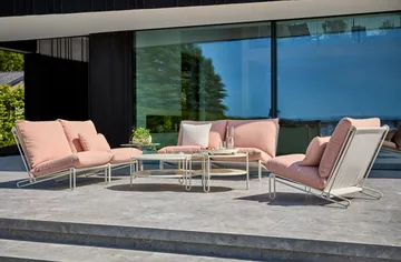 Blixt コーヒーテーブル - Pearl white, Ø85 cm - Brafab