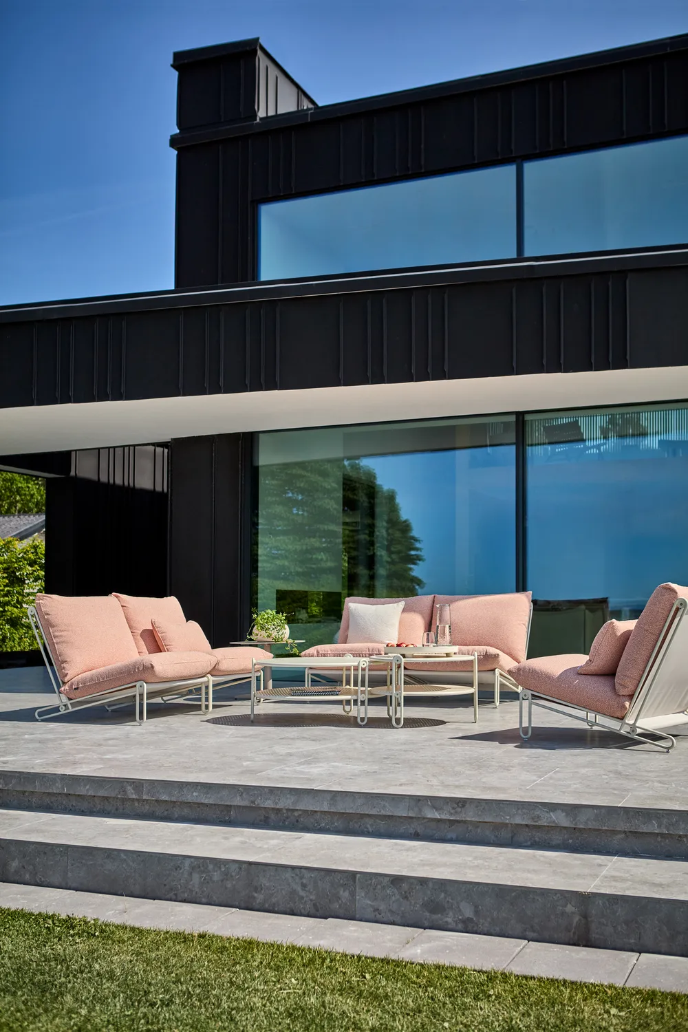 Blixt コーヒーテーブル, Pearl white, Ø85 cm Brafab