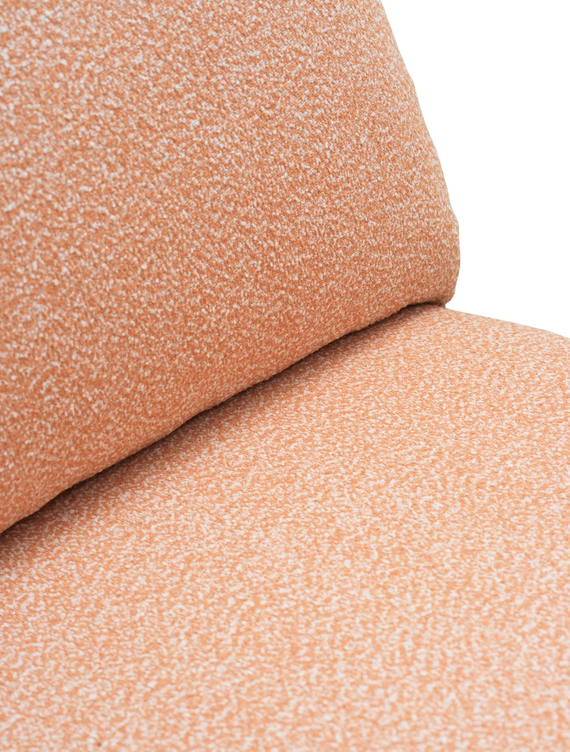 Blixt ラウンジアームチェア, Pearl white-teddy orange Brafab