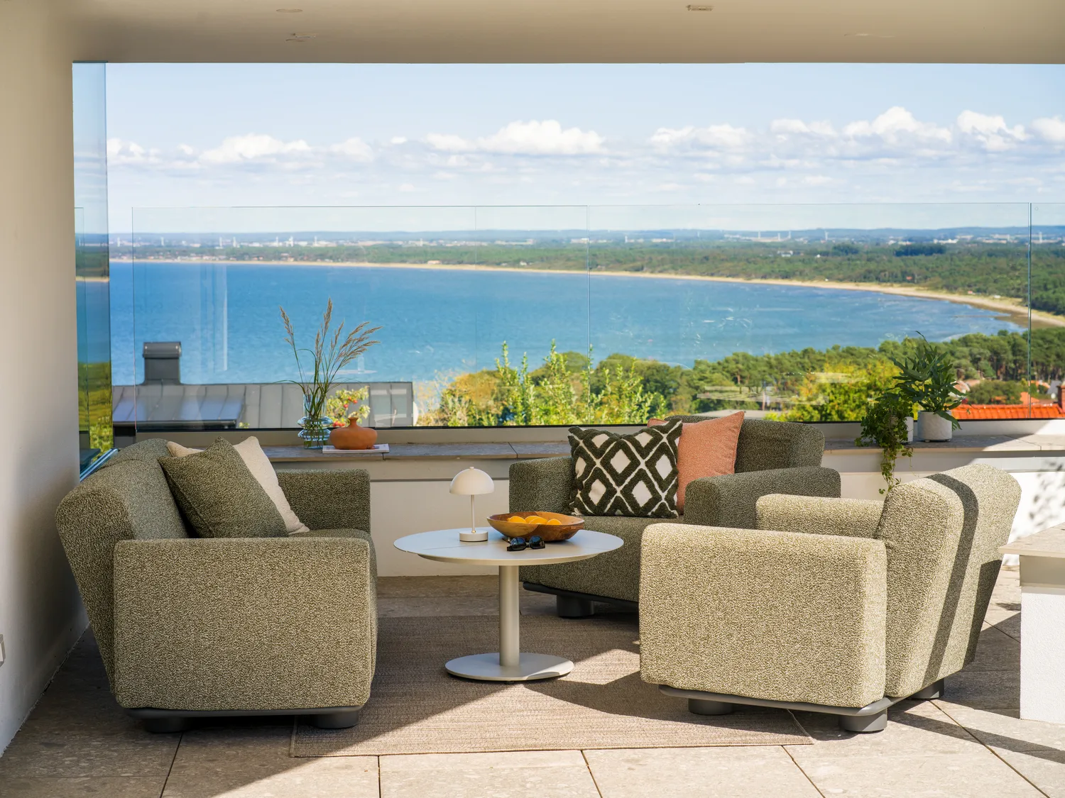 Bolster アームチェア, Anthracite-teddy verde Brafab