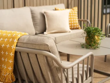 Coleville アームチェア - Khaki-burlap beige - Brafab