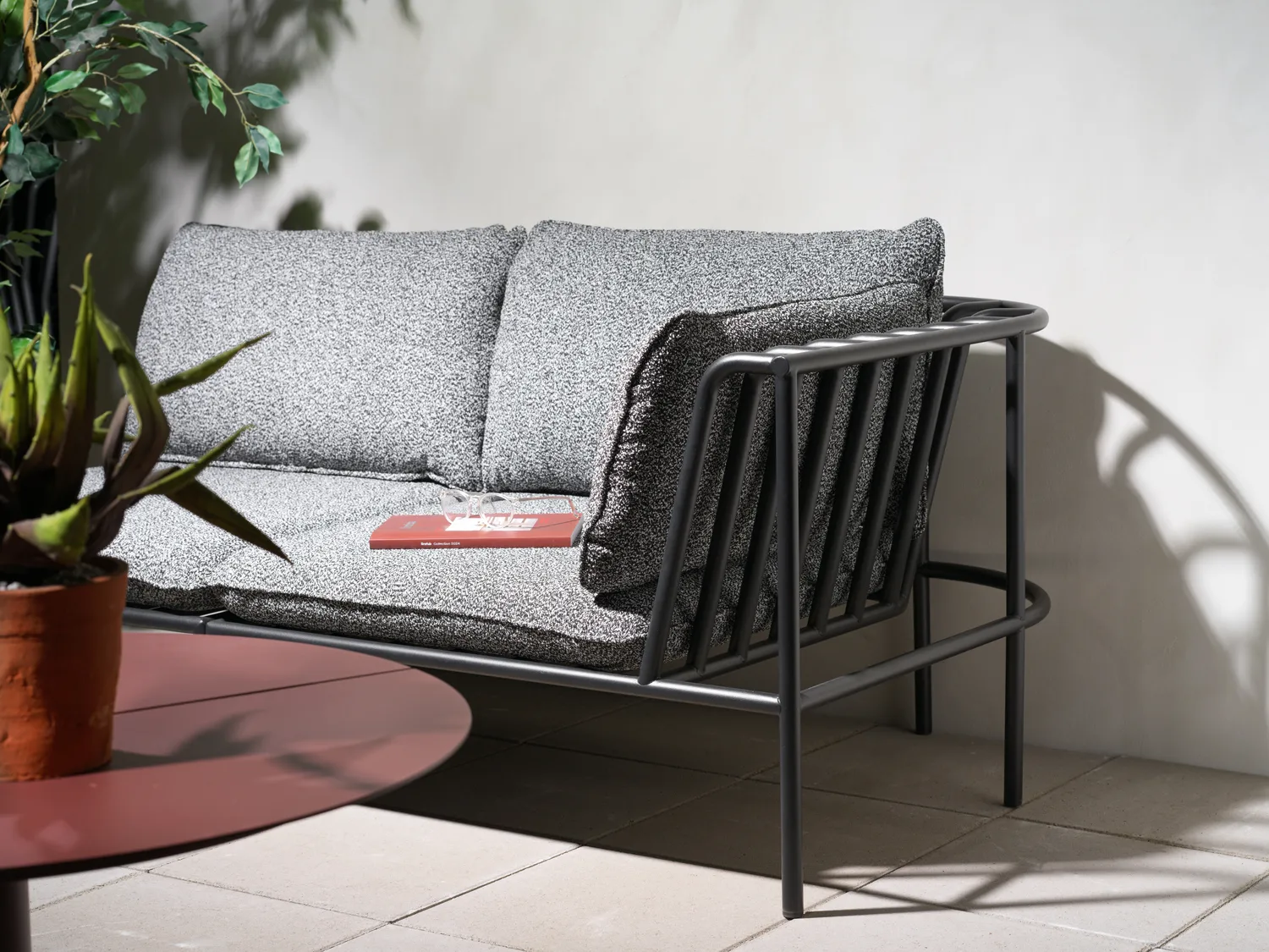 Collier ソファモジュール, Black-teddy ant, middle section Brafab