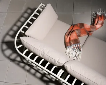 Collier ソファモジュール - Pearl white-teddy beige, middle section - Brafab