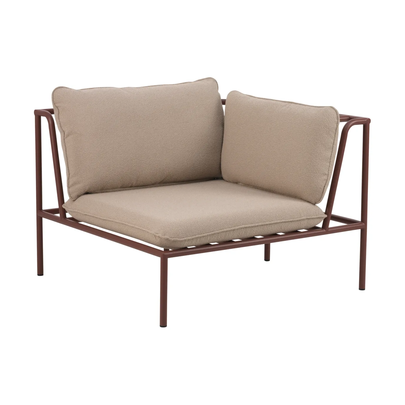 Collier ソファモジュール, Zin red-teddy beige, corner Brafab