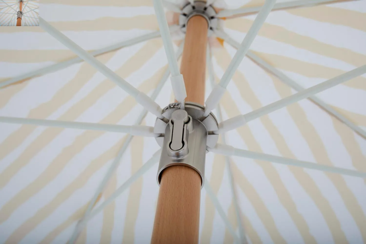 Gatsby パラソル, Yellow stripe, Ø185 cm Brafab