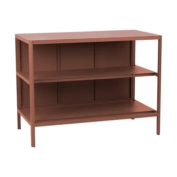 Kelia アウトドアキッチン ベンチ シェルフ付き - Zin red, 121x91x64 cm - Brafab