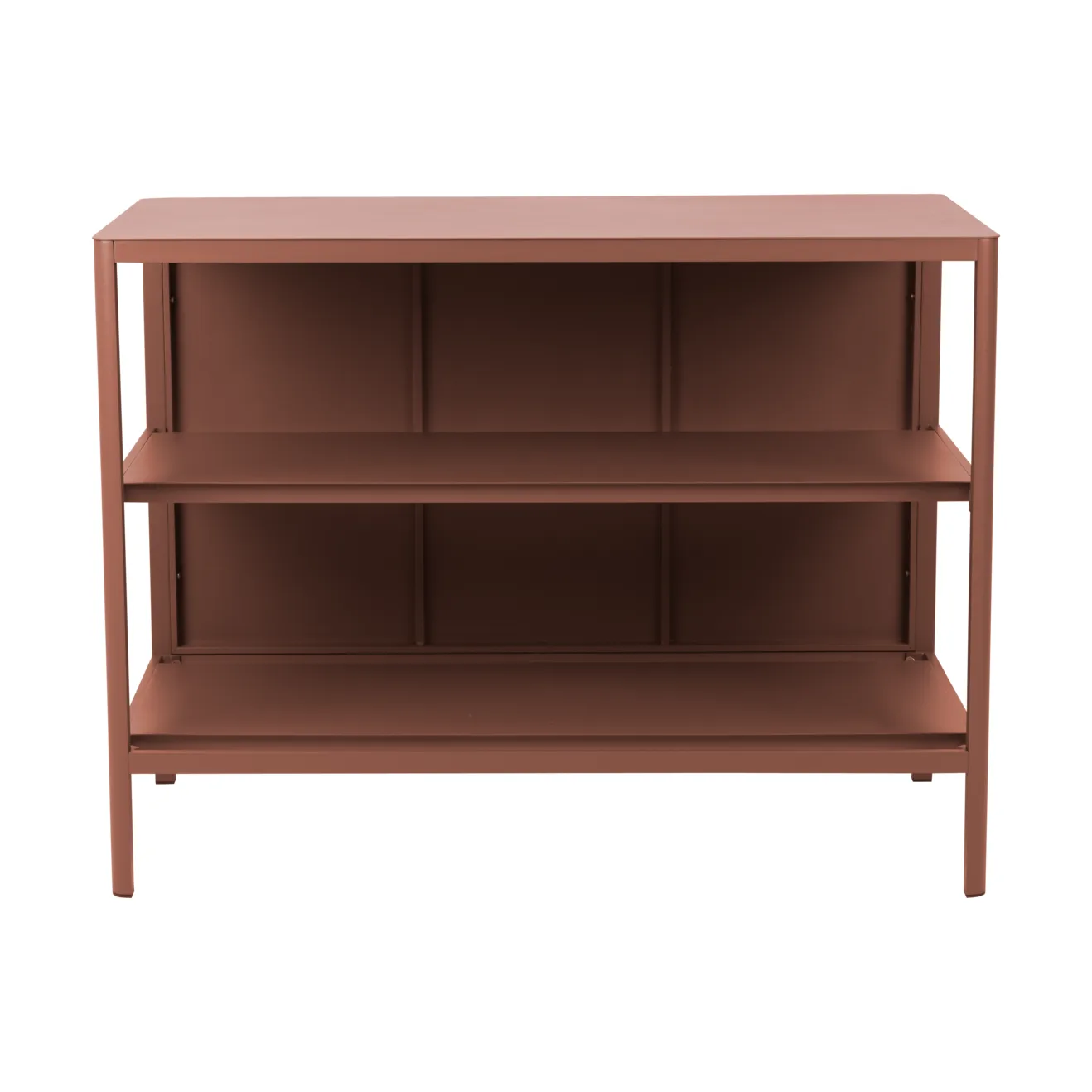 Kelia アウトドアキッチン ベンチ シェルフ付き, Zin red, 121x91x64 cm Brafab