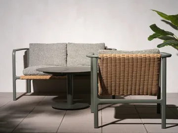 Motty ソファ - Nordic green-teddy verde, 2-seater - Brafab