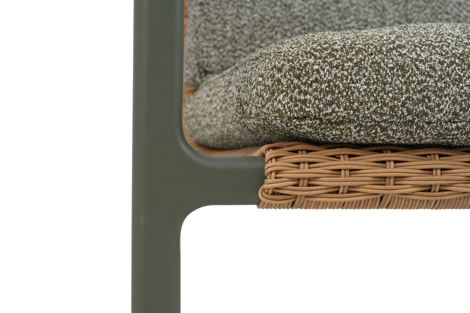 Motty アームチェア, Nordic green-teddy verde Brafab