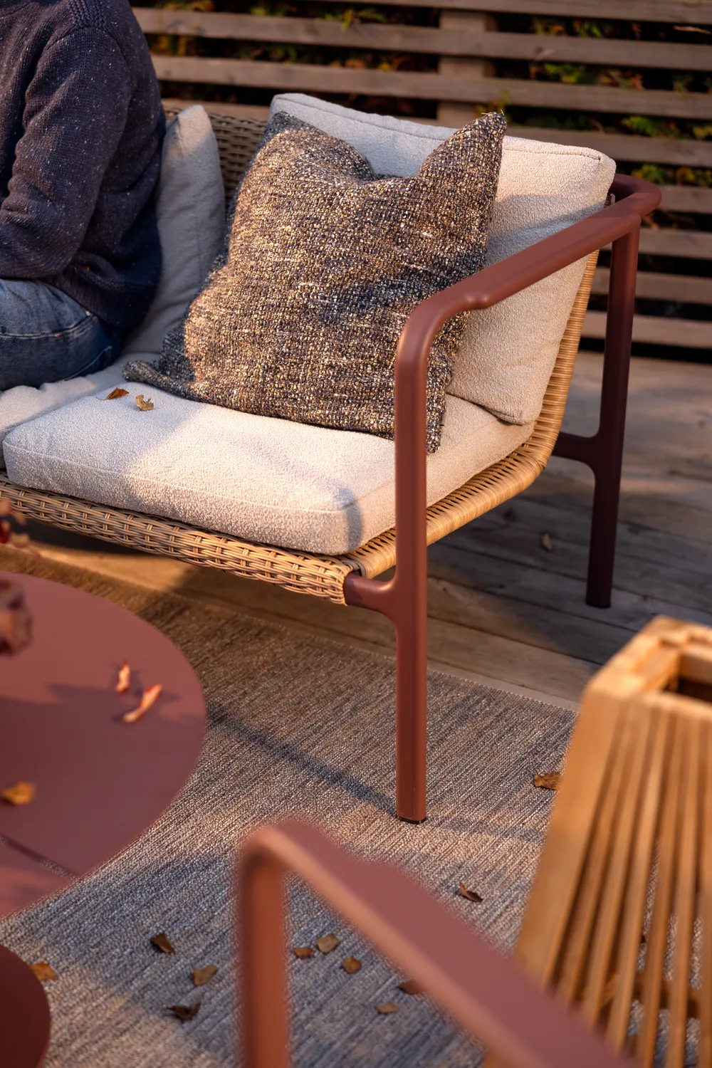 Motty ソファ, Zin red-teddy beige, 2-seater Brafab