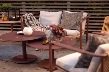 Motty アームチェア - Zin red-teddy beige - Brafab