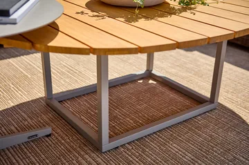 Olive コーヒーテーブル - Khaki-bamboo, 110x80 cm - Brafab