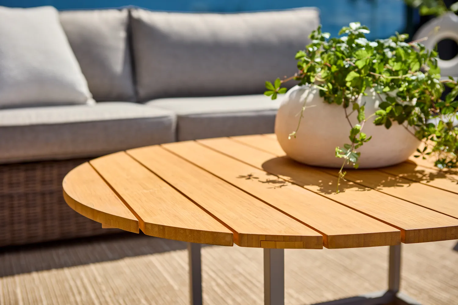 Olive コーヒーテーブル, Khaki-bamboo, 110x80 cm Brafab