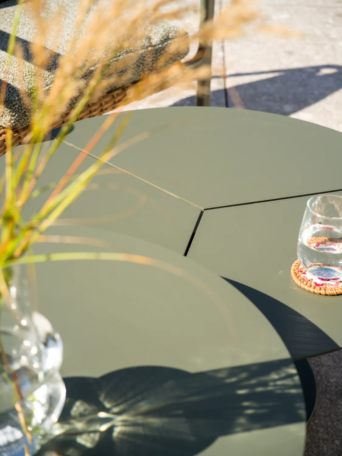 Peace コーヒーテーブル, Nordic green, Ø80x40 cm Brafab