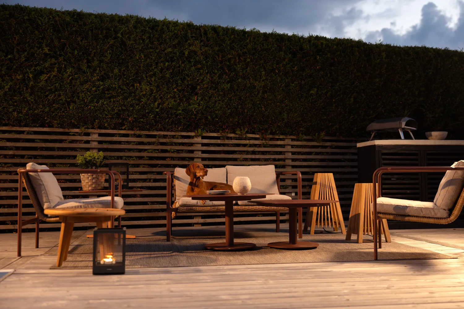 Peace コーヒーテーブル, Zin red, Ø80x40 cm Brafab