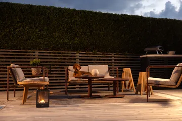 Peace コーヒーテーブル - Zin red, Ø80x40 cm - Brafab