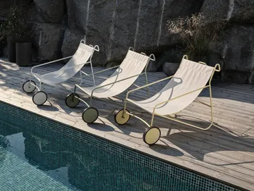 Poul Chair ラウンジアームチェア - Dusty green-white - Brafab