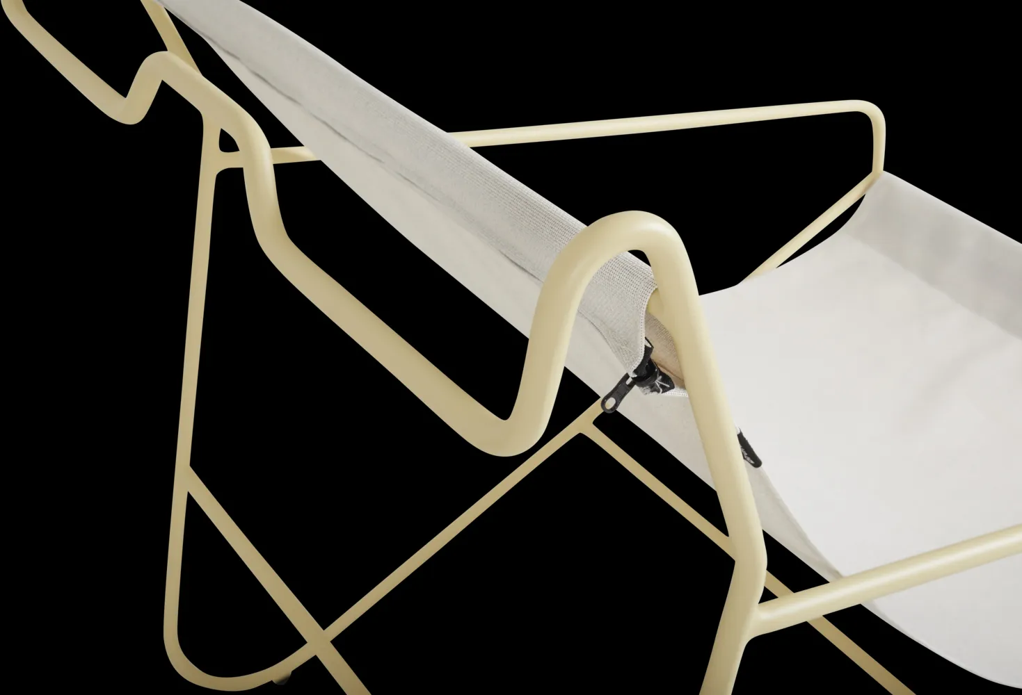 Poul Chair ラウンジアームチェア, Lemon-off white Brafab