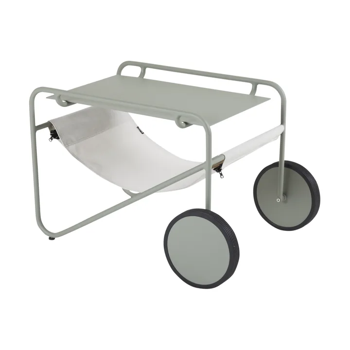 Poul Table サイドテーブル - Dusty green-off white, 72x44 cm - Brafab