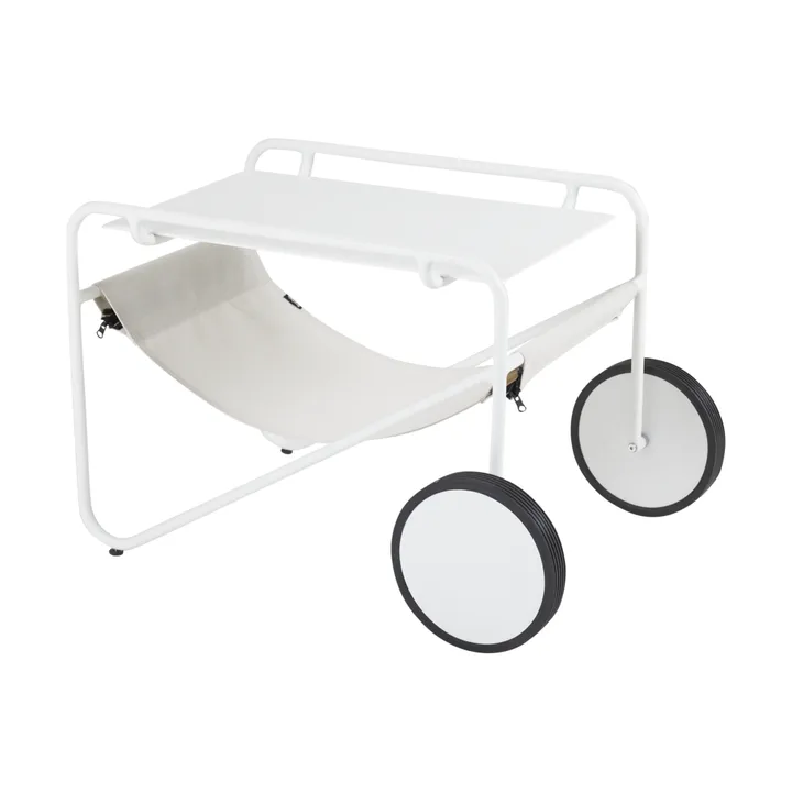 Poul Table サイドテーブル - White-off white, 72x44 cm - Brafab