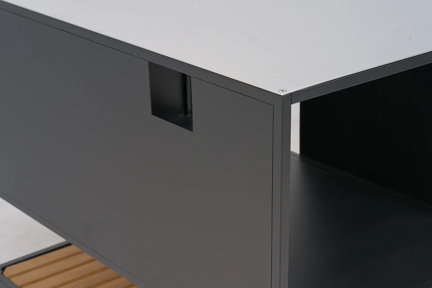 Prep アウトドアキッチン ベースキャビネット 110x90x70 cm, Black Brafab