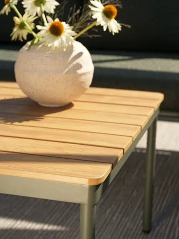 Reno コーヒーテーブル - Nordic green-natural wood, 110x70 cm - Brafab